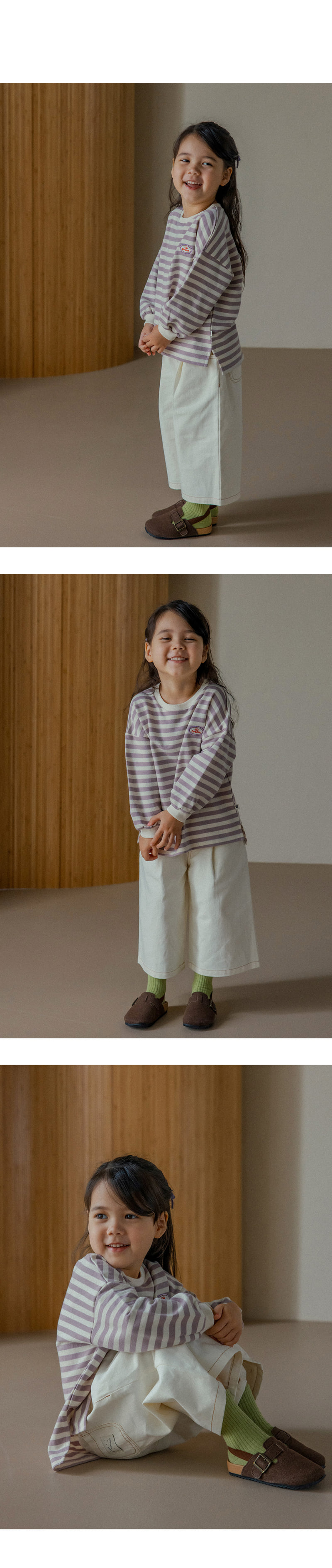 Kids Clara - Korean Baby Fashion - #babygirlfashion - Sage Wide Pants - 6