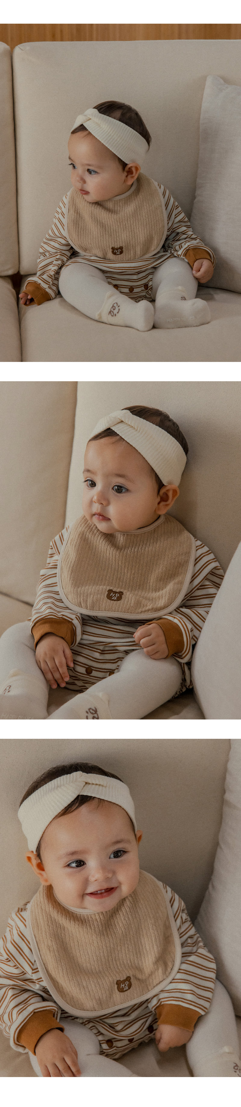 Kids Clara - Korean Baby Fashion - #babygirlfashion - Marty Baby Bib (Set of 5) - 2