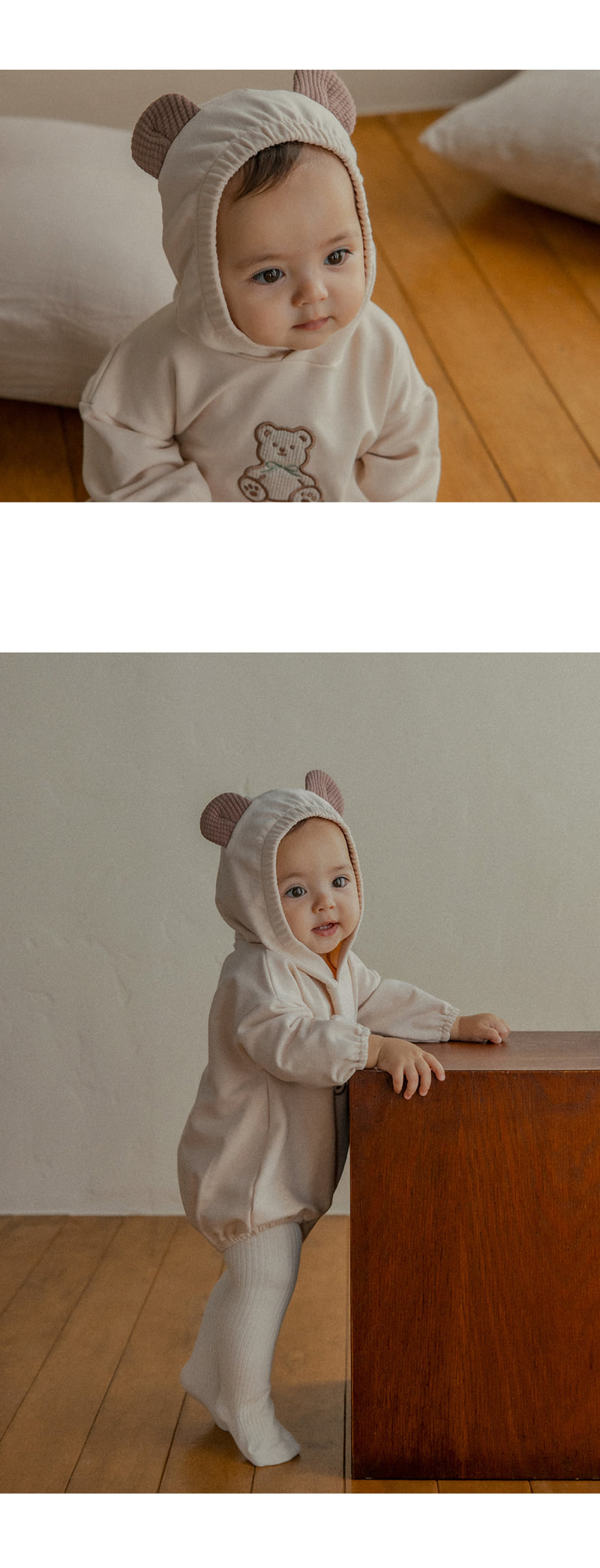 Kids Clara - Korean Baby Fashion - #babygirlfashion - Popo Bear Bodysuit - 3
