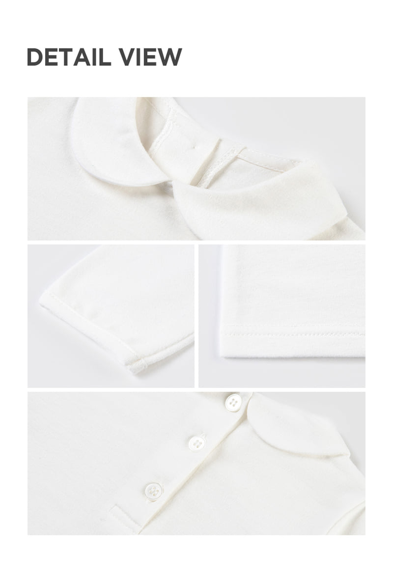 Kids Clara - Korean Baby Fashion - #babygirlfashion - Karen Round Baby Collar Tee - 7