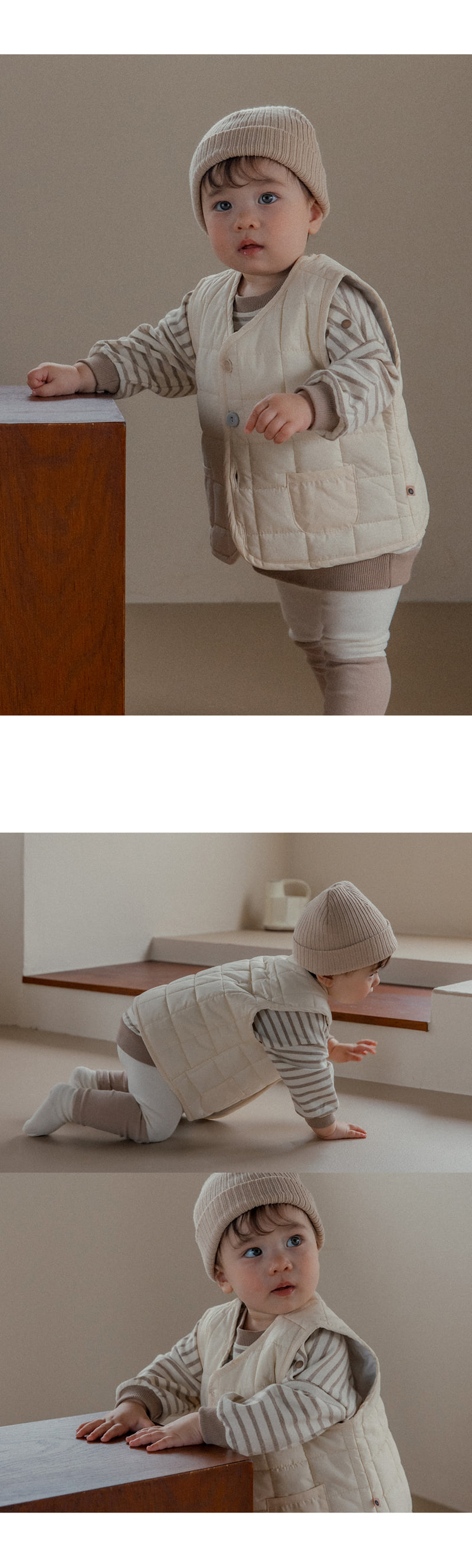 Kids Clara - Korean Baby Fashion - #babygirlfashion - Shyro Baby Leggings Set-up_Mocha Brown - 4