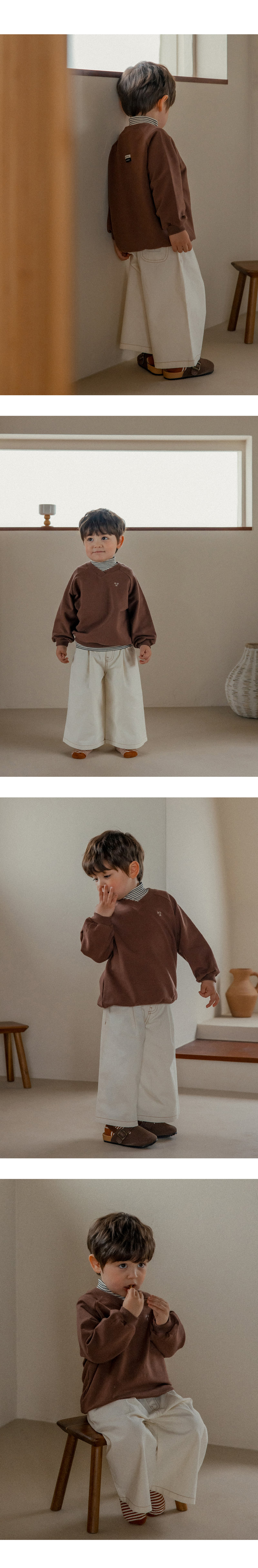 Kids Clara - Korean Baby Fashion - #babylifestyle - Sage Wide Pants - 7
