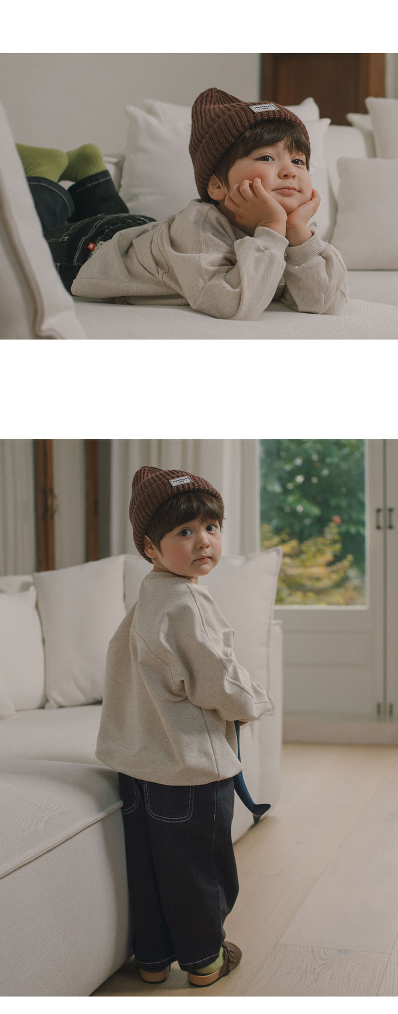 Kids Clara - Korean Baby Fashion - #babylifestyle - Moss Curved Denim Pants - 3