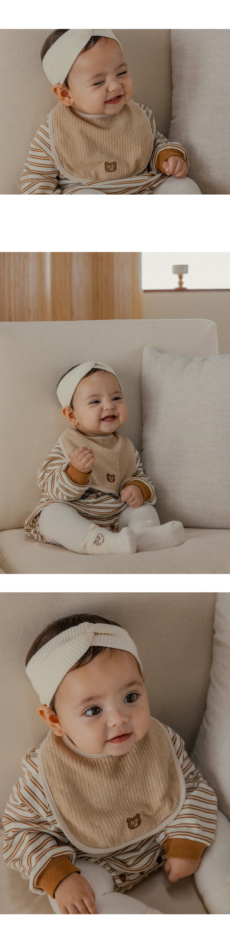 Kids Clara - Korean Baby Fashion - #babylifestyle - Marty Baby Bib (Set of 5) - 3