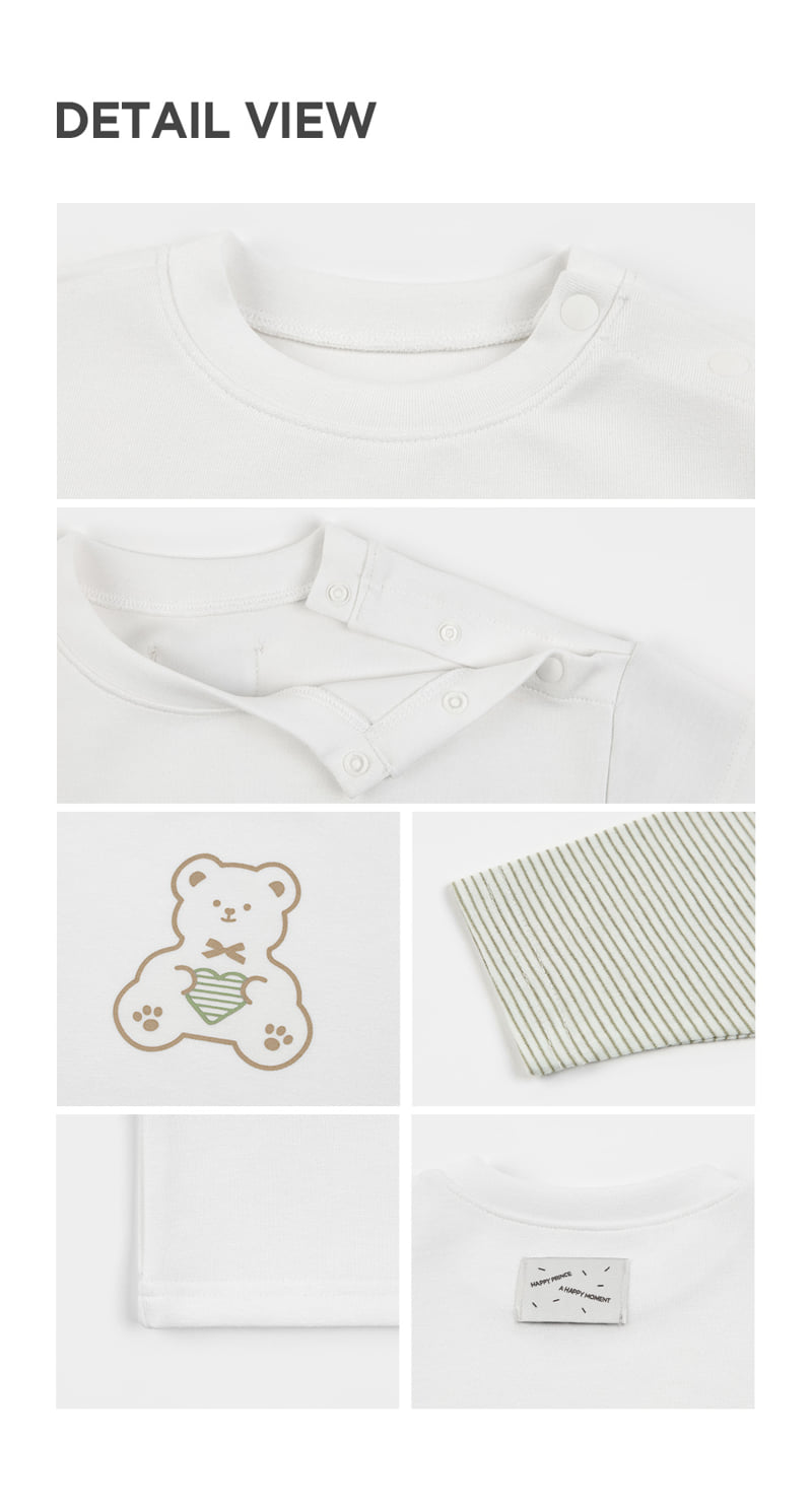 Kids Clara - Korean Baby Fashion - #babylifestyle - Popo Bear Baby Tee - 6