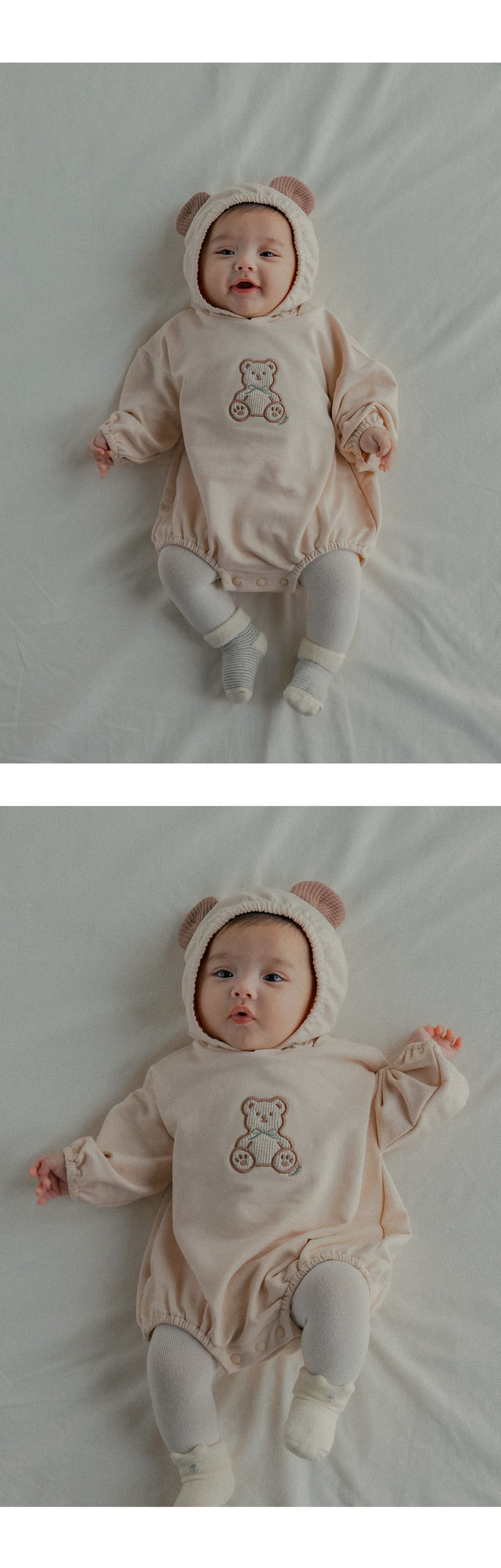 Kids Clara - Korean Baby Fashion - #babygirlfashion - Popo Bear Bodysuit - 4
