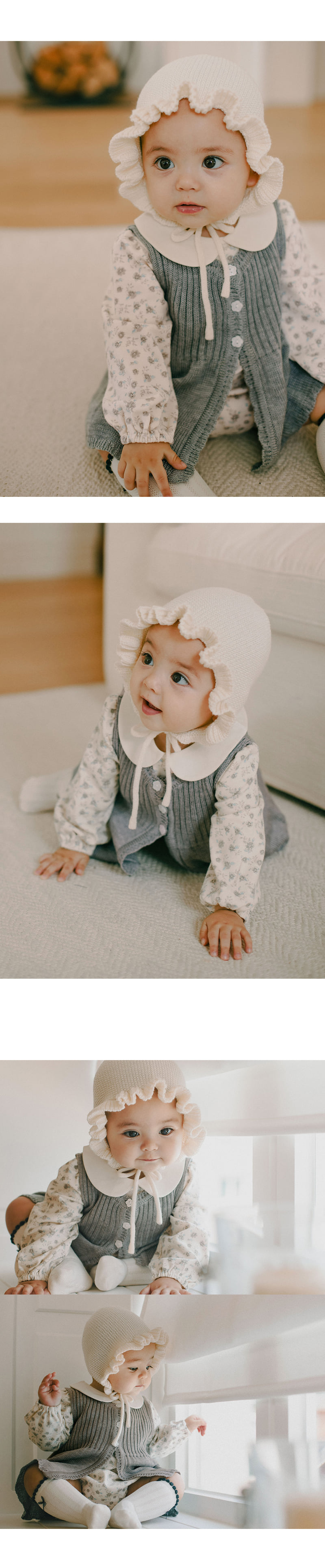 Kids Clara - Korean Baby Fashion - #babygirlfashion - Bella Knit Baby Vest - 4