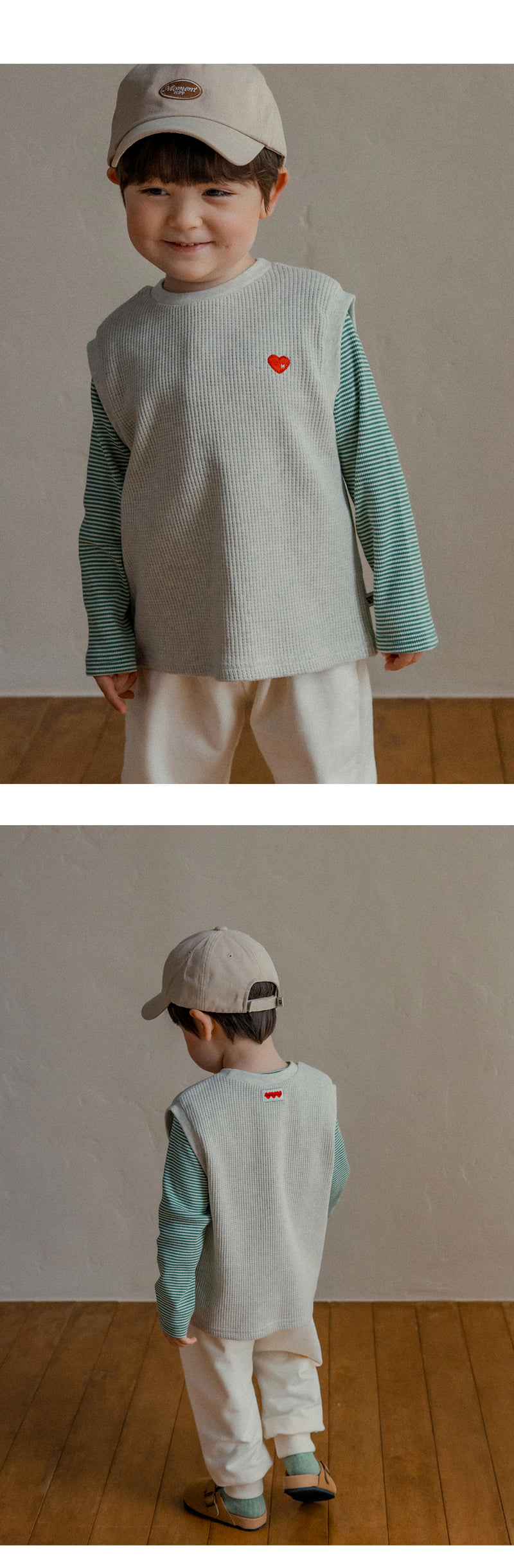 Kids Clara - Korean Baby Fashion - #babyootd - Basil Tee - 8