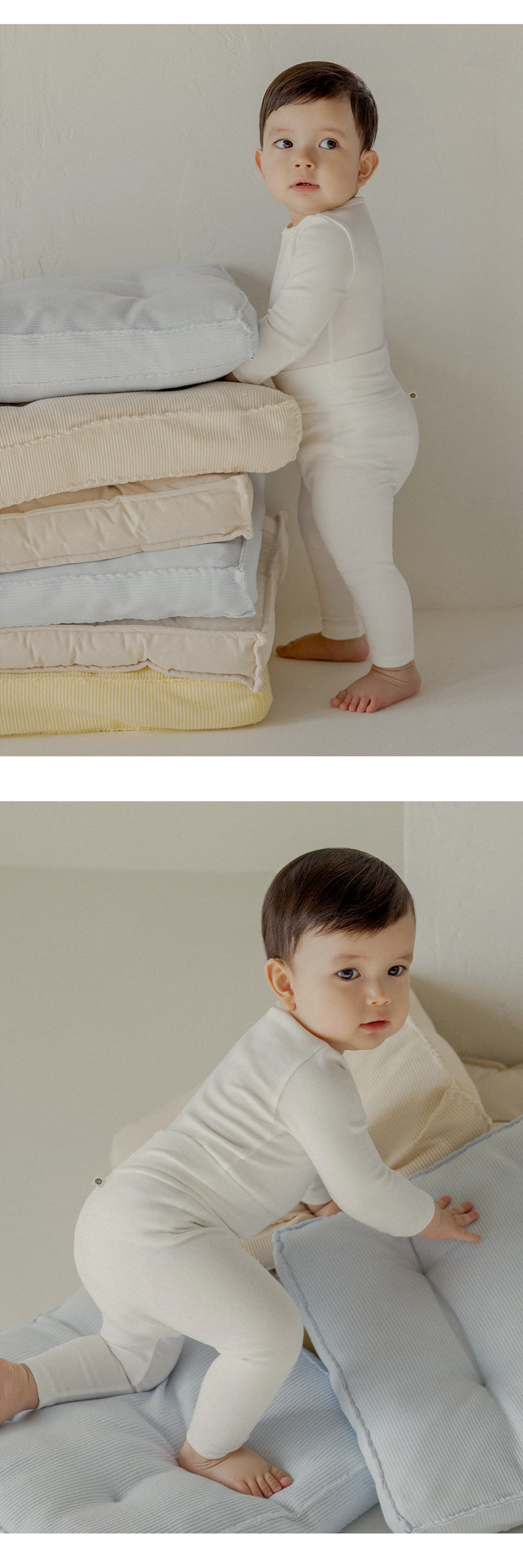 Kids Clara - Korean Baby Fashion - #babyootd - Pure Basic Comfy Belly Baby Leggings - 8