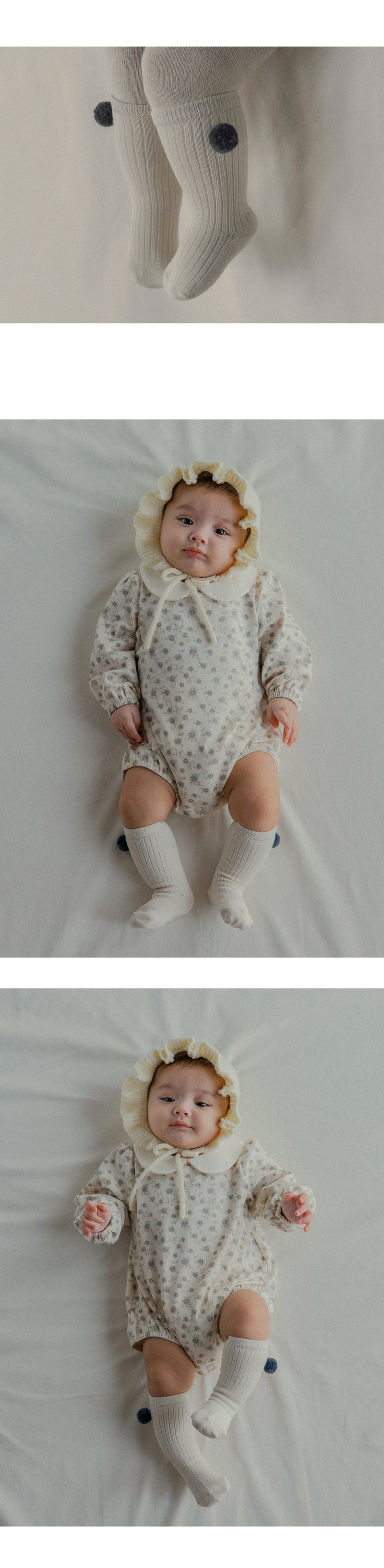 Kids Clara - Korean Baby Fashion - #babyootd - Bead Baby Knee Socks (set of 5) - 5