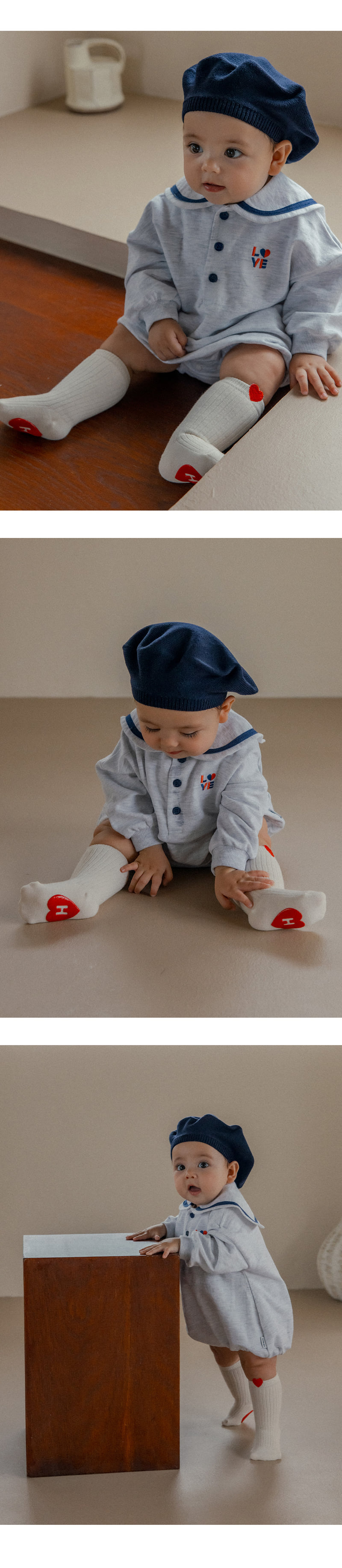 Kids Clara - Korean Baby Fashion - #babyoutfit - Heart Holic Baby Knee Socks (set of 5) - 2