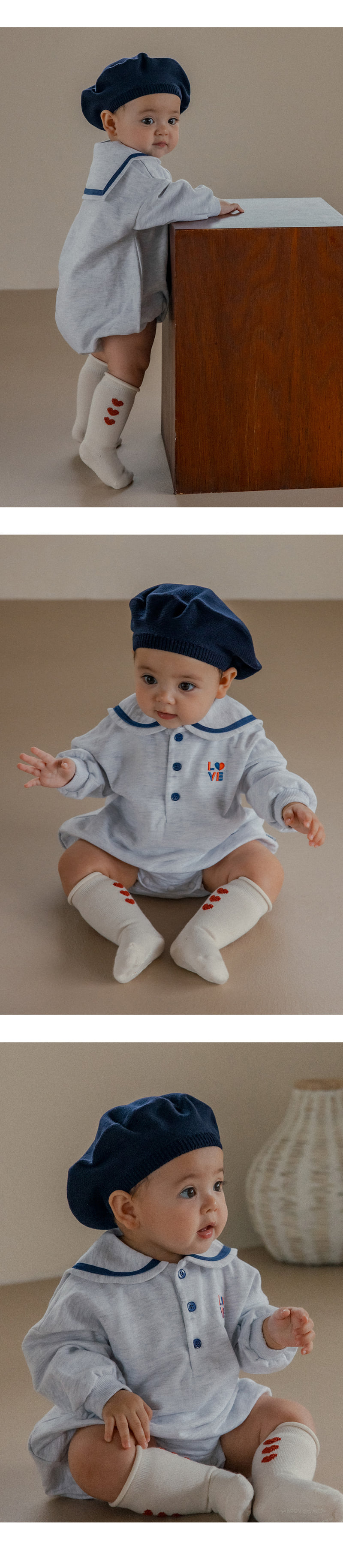 Kids Clara - Korean Baby Fashion - #babyoutfit - Lovering Rolling Knee Socks (set of 5) - 2