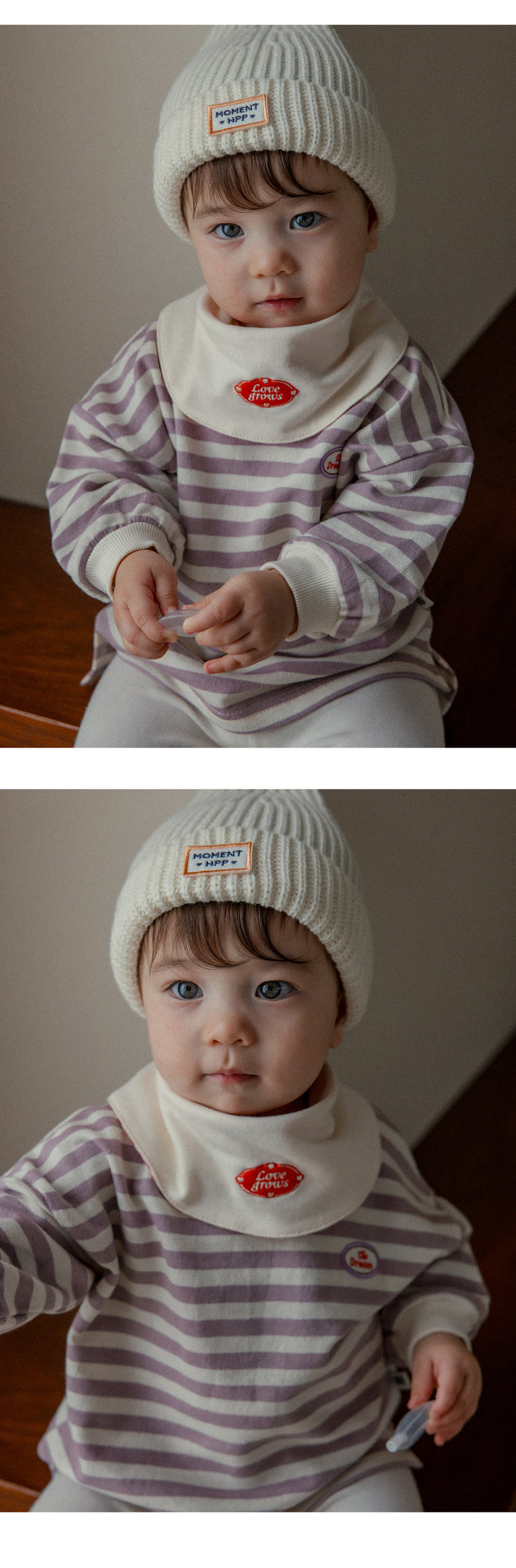 Kids Clara - Korean Baby Fashion - #babyoutfit - Maron Sweatshirt - 3