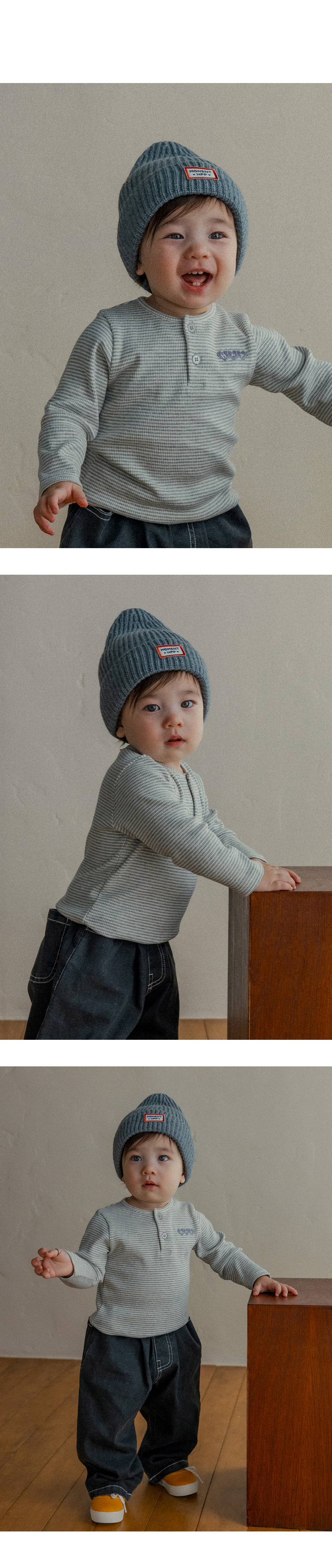 Kids Clara - Korean Baby Fashion - #babyoutfit - Basil Tee - 9