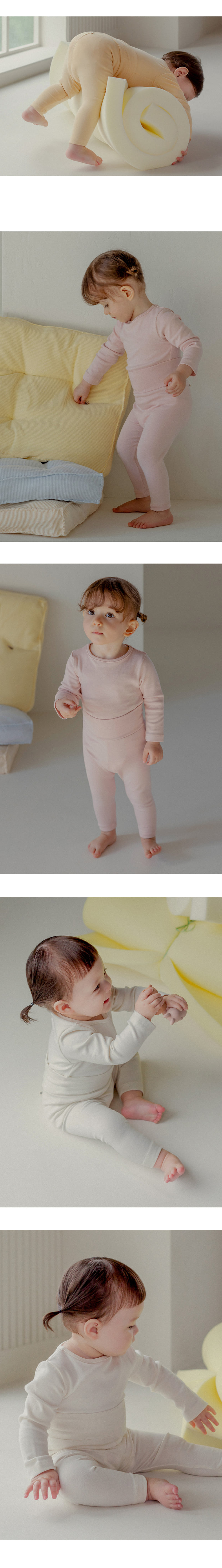 Kids Clara - Korean Baby Fashion - #babyoutfit - Pure Basic Comfy Belly Baby Leggings - 9
