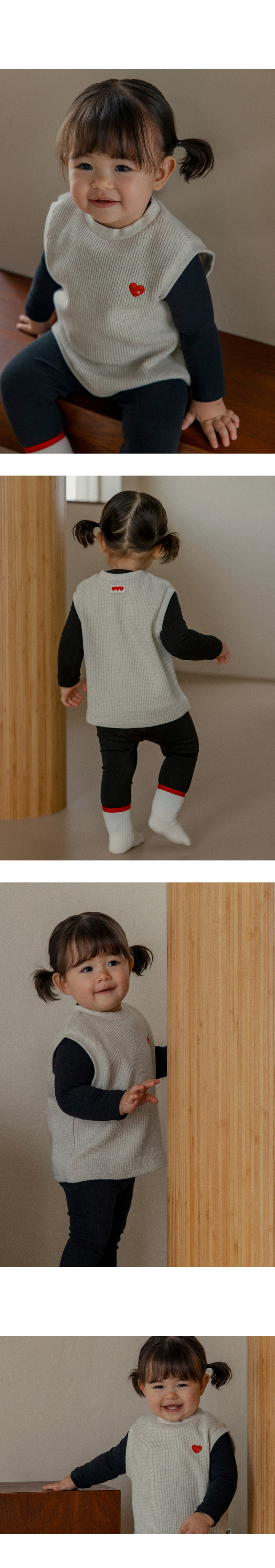 Kids Clara - Korean Baby Fashion - #babyoutfit - Pure Basic Tee - 8