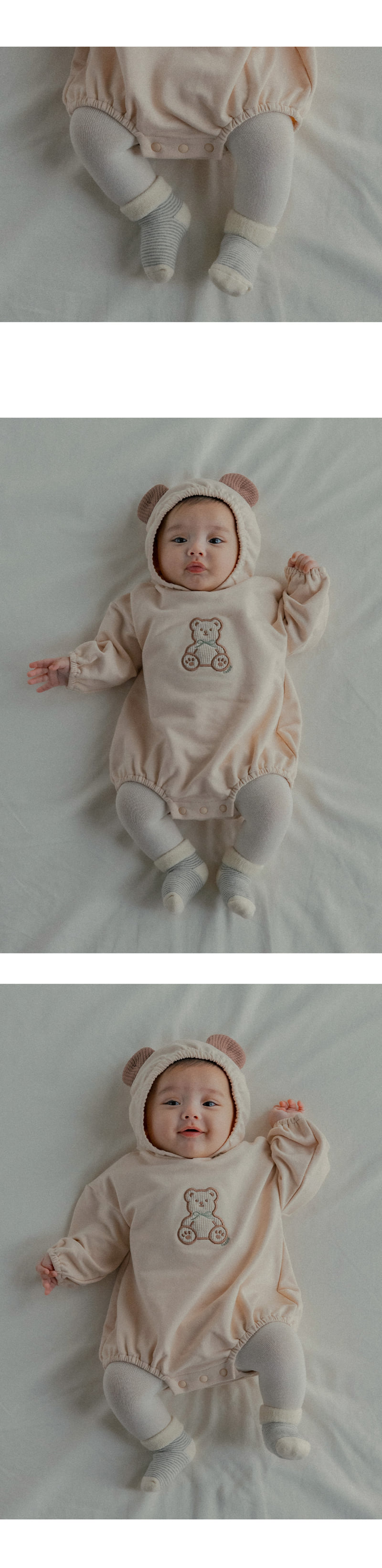 Kids Clara - Korean Baby Fashion - #babyootd - Gombi Newborn Socks 2-Piece Set (Set of 5) - 4