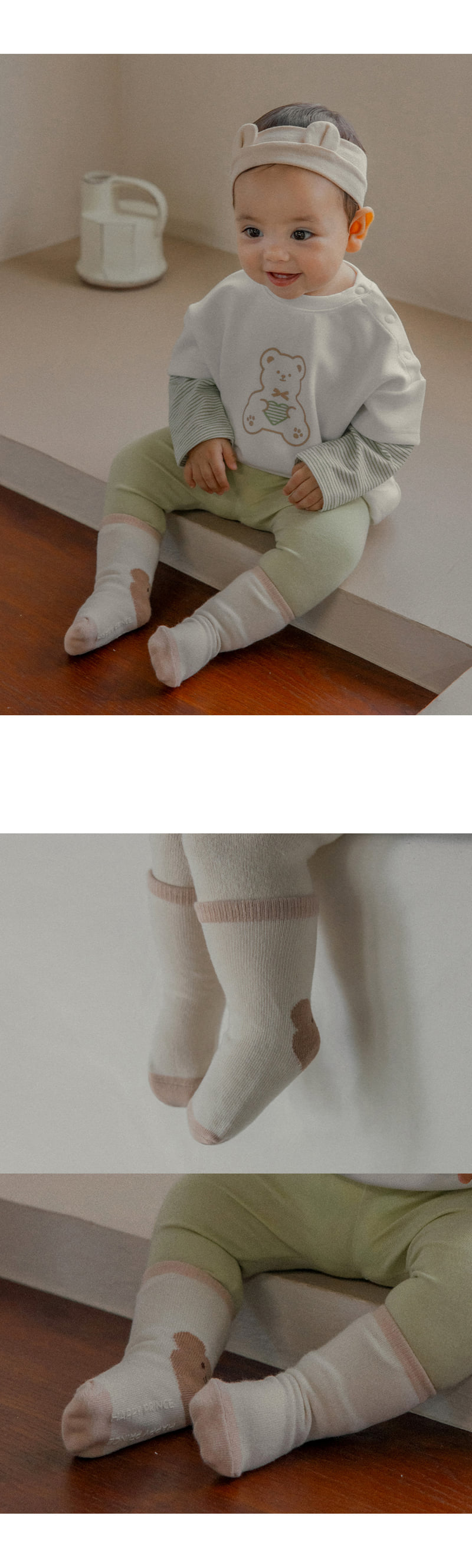 Kids Clara - Korean Baby Fashion - #babyoutfit - Kirby Baby Socks (Set of 5) - 3