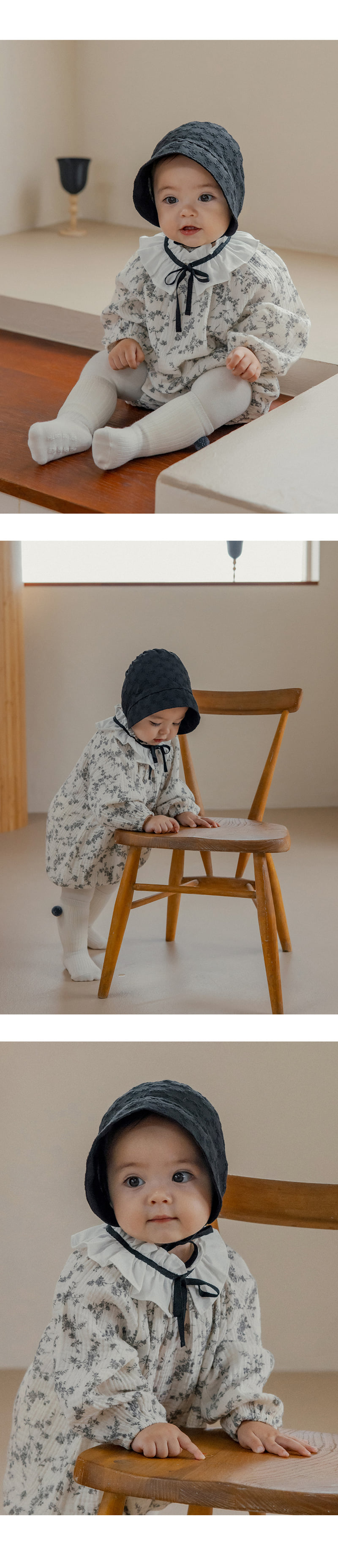 Kids Clara - Korean Baby Fashion - #babyoutfit - Liental Bodysuit Set - 3