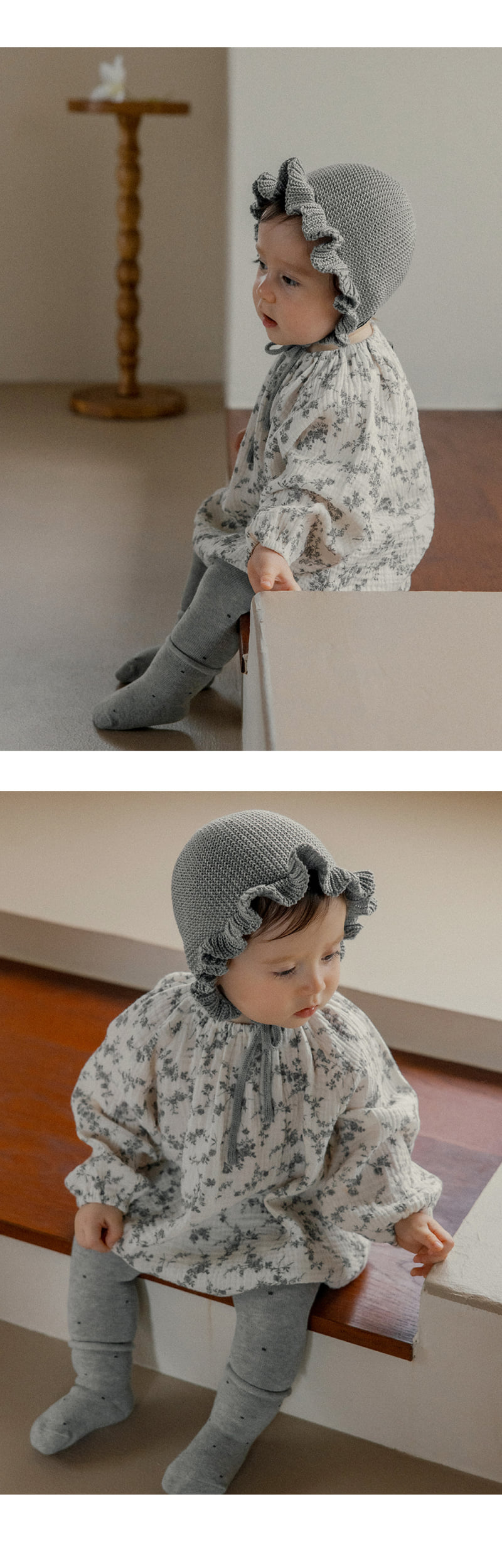 Kids Clara - Korean Baby Fashion - #babyoutfit - Liental Bodysuit Set - 4