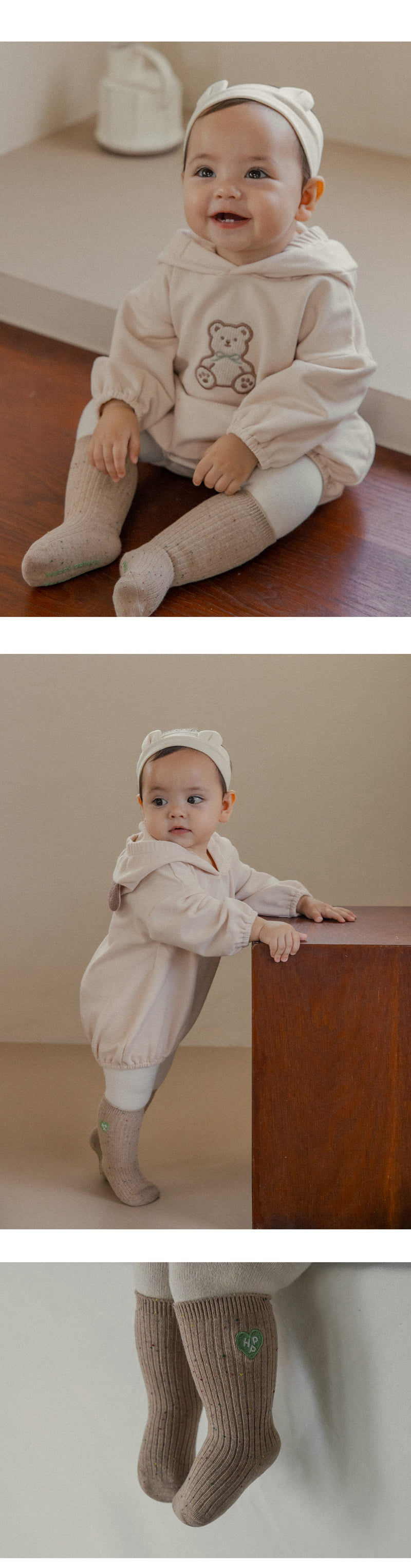 Kids Clara - Korean Baby Fashion - #babywear - Marble Ribbed Baby Knee Socks (Set of 5) - 2