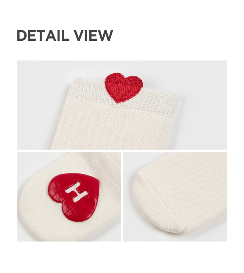 Kids Clara - Korean Baby Fashion - #onlinebabyboutique - Heart Holic Baby Knee Socks (set of 5) - 5