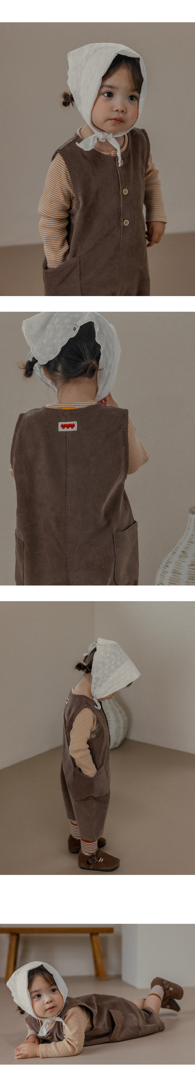 Kids Clara - Korean Baby Fashion - #onlinebabyboutique - Nuts Baby Jumpsuit - 2