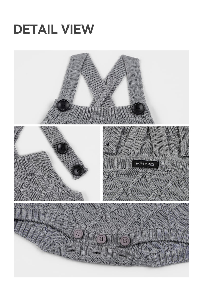 Kids Clara - Korean Baby Fashion - #onlinebabyboutique - Navy Knit Baby Suit - 7