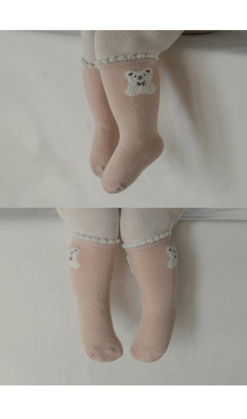 Kids Clara - Korean Baby Fashion - #onlinebabyshop - Poby Baby Knee Socks (Set of 5) - 3