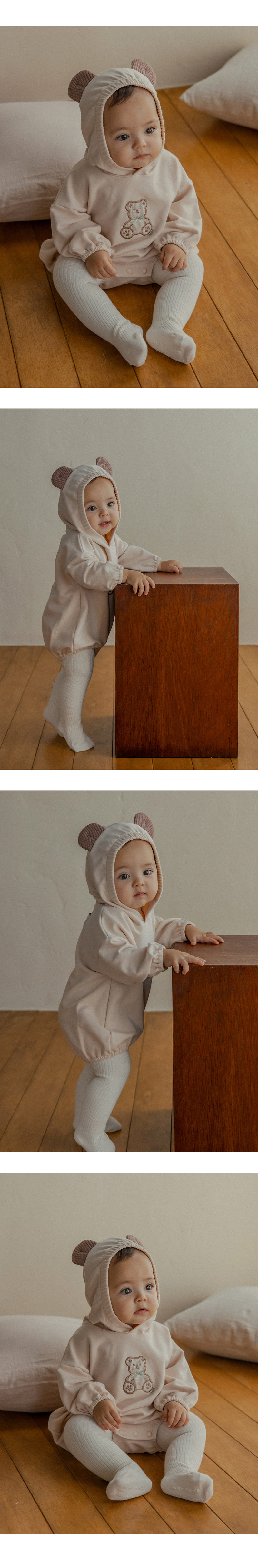 Kids Clara - Korean Baby Fashion - #onlinebabyshop - Mild Ribbed Baby Tights (Set of 5) - 2