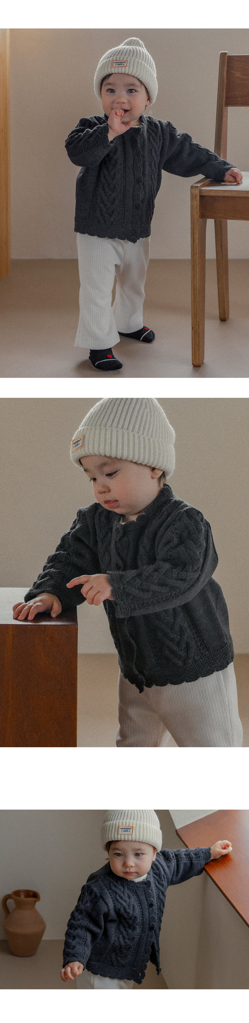 Kids Clara - Korean Baby Fashion - #onlinebabyshop - Modi Knit Baby Cardigan - 5