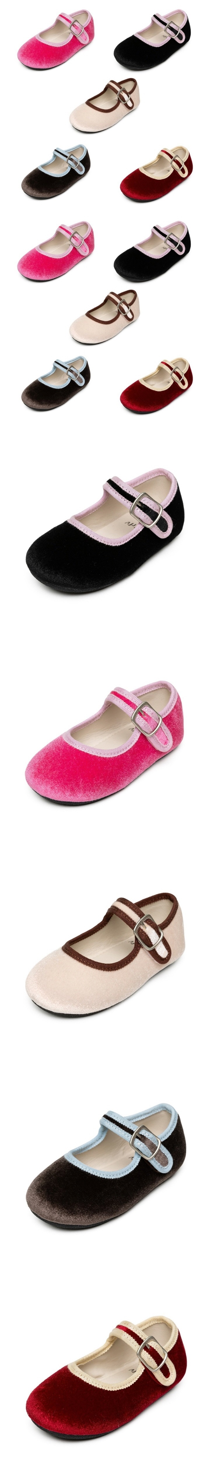 La Stella - Korean Children Fashion - #Kfashion4kids - Velvet Mary Jane