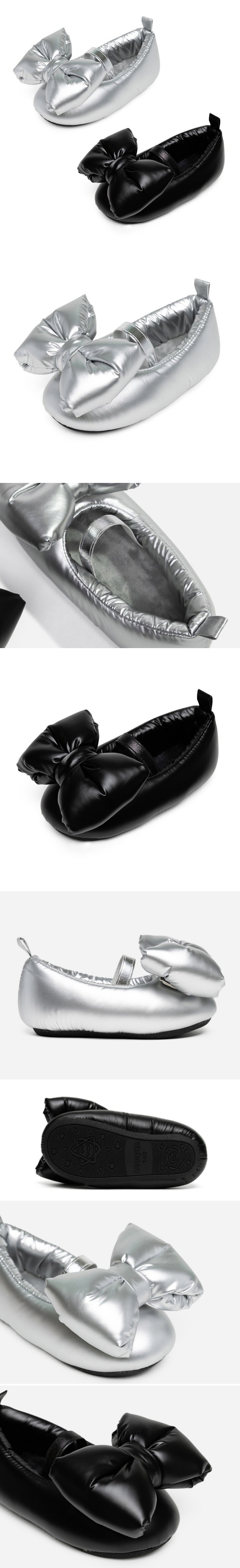La Stella - Korean Children Fashion - #kidsshorts - Padded Ribbon Flats