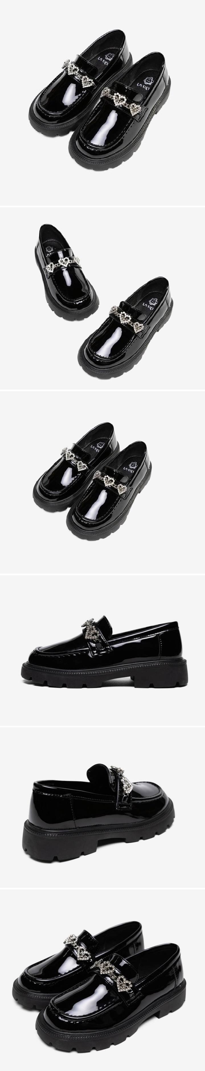 La Stella - Korean Children Fashion - #magicofchildhood - Heart Loafer