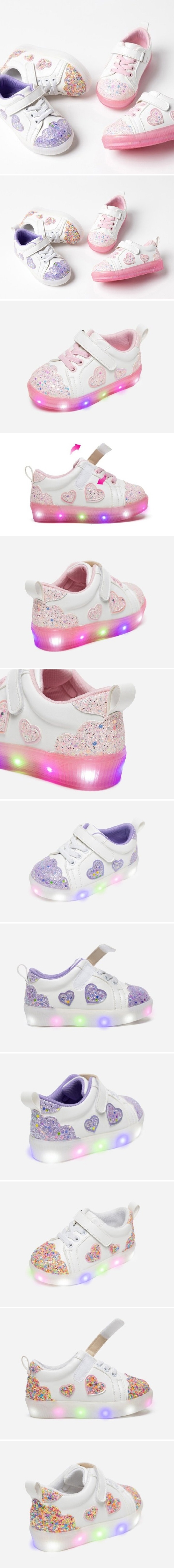 La Stella - Korean Children Fashion - #prettylittlegirls - Heart Chouchou Sneakers