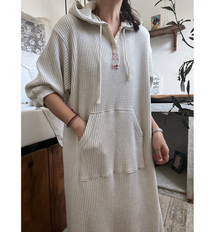 Lagrass - Korean Women Fashion - #momslook - Waffle One-piece