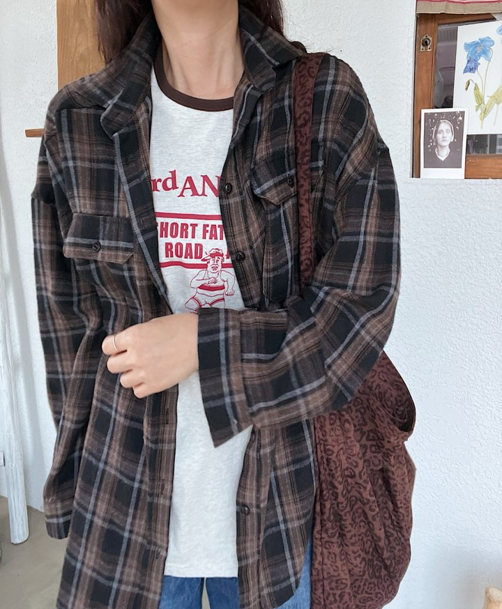 Lagrass - Korean Women Fashion - #momslook - Dear Check Shirt - 10