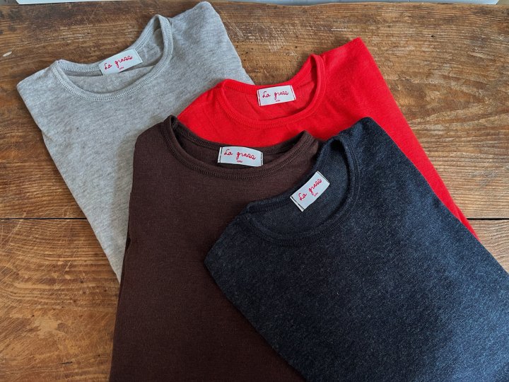 Lagrass - Korean Women Fashion - #momslook - New Wool Tee - 11