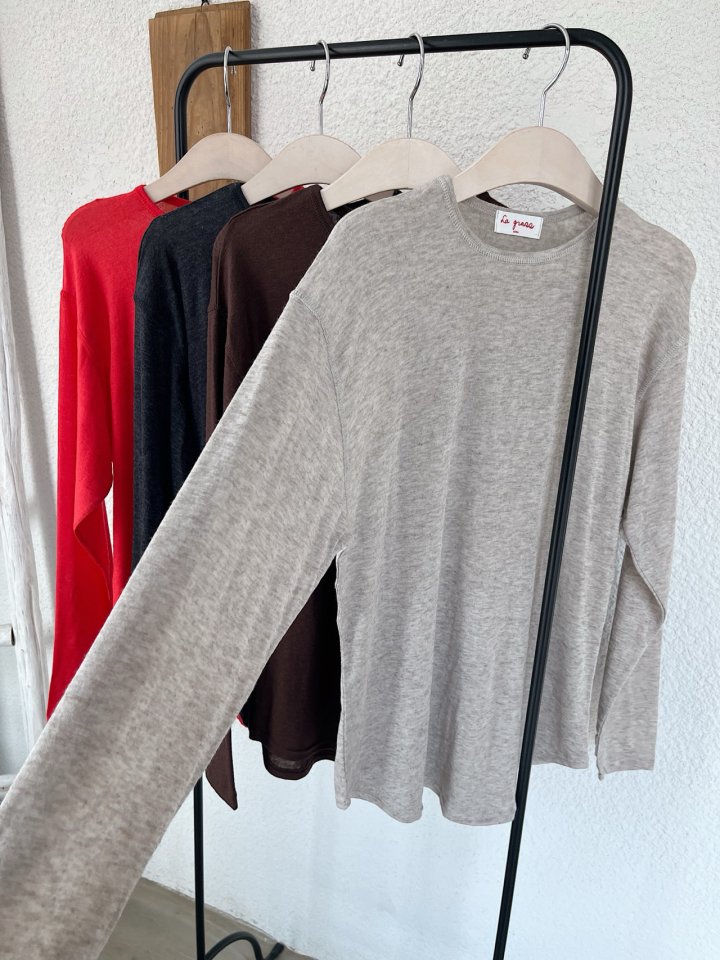 Lagrass - Korean Women Fashion - #momslook - New Wool Tee - 9