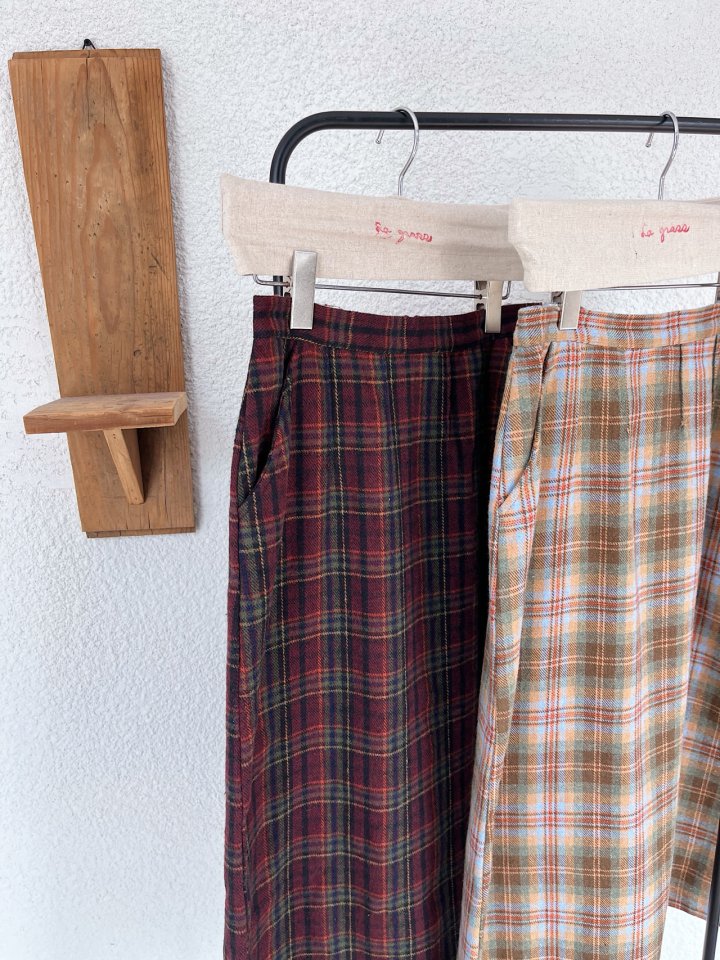 Lagrass - Korean Women Fashion - #momslook - Rye Check Skirt - 12