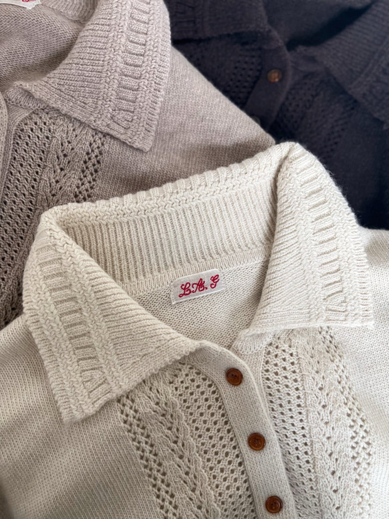 Lagrass - Korean Women Fashion - #momslook - Lace Collar Cardigan - 12