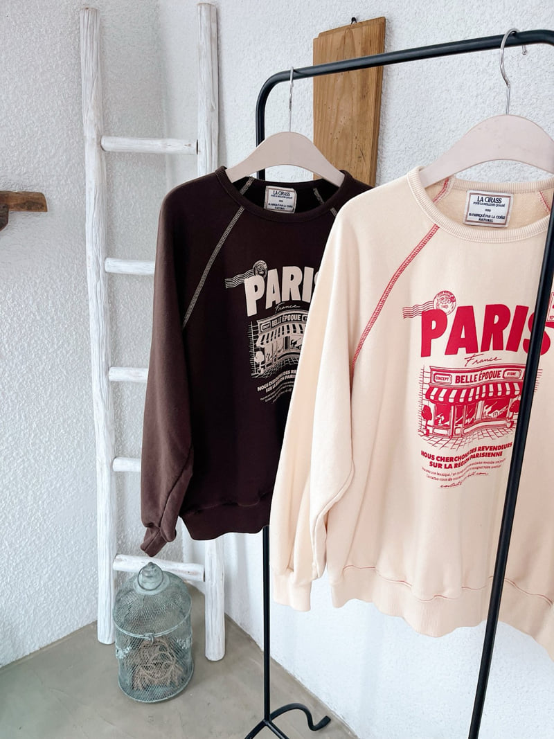 Lagrass - Korean Women Fashion - #momslook - Paris Sweatshirt - 9