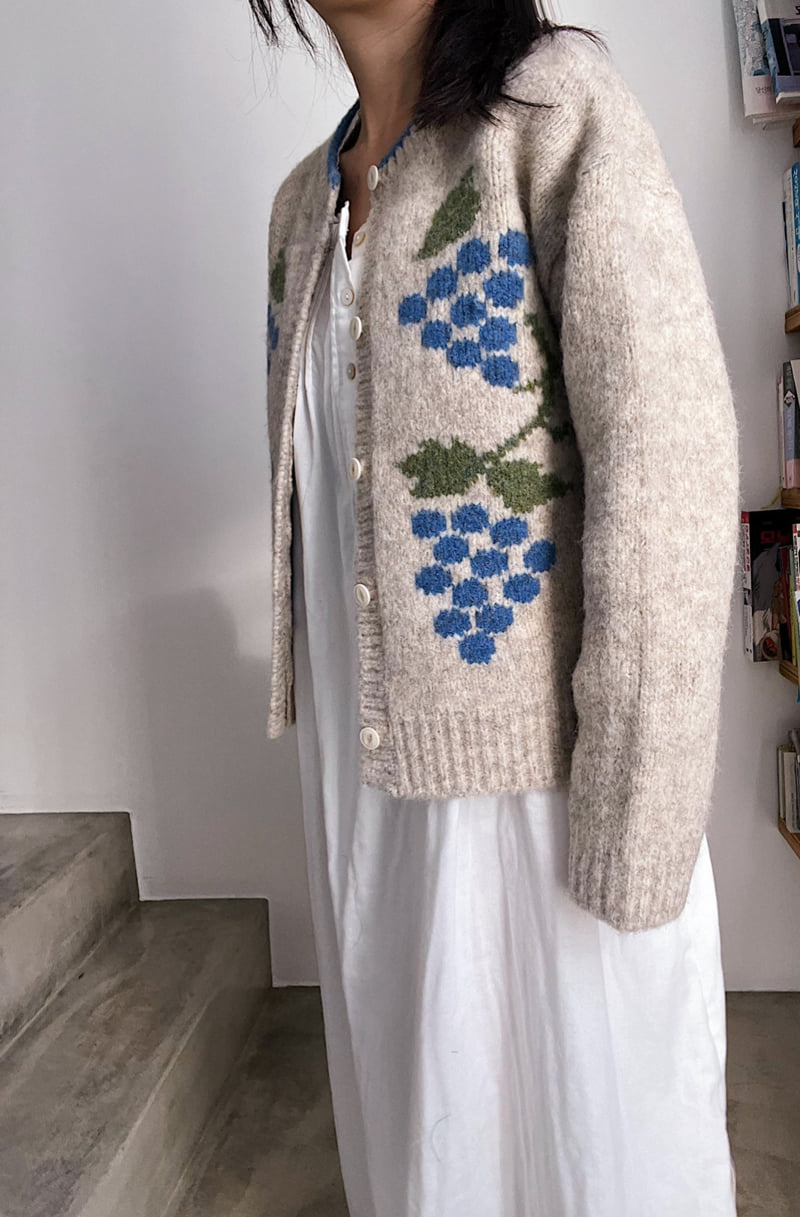 Lagrass - Korean Women Fashion - #momslook - Grape Cardigan