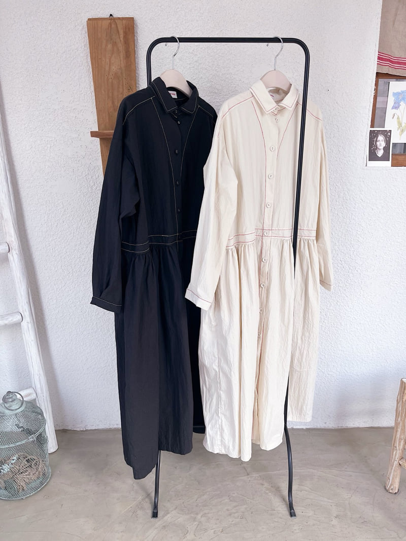Lagrass - Korean Women Fashion - #momslook - Curmin One-piece - 5