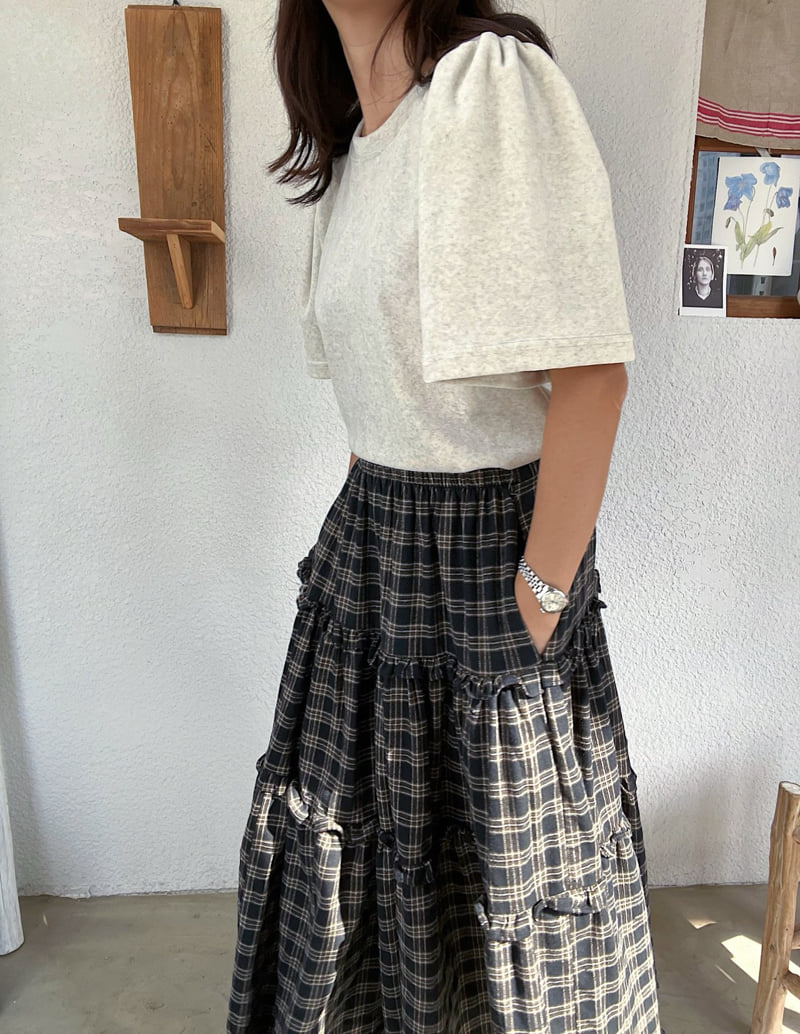 Lagrass - Korean Women Fashion - #momslook - Velour Tee - 2
