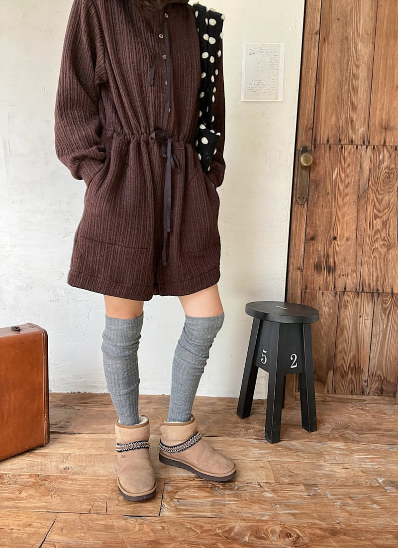 Lagrass - Korean Women Fashion - #momslook - Ribbed Knee Socks - 3
