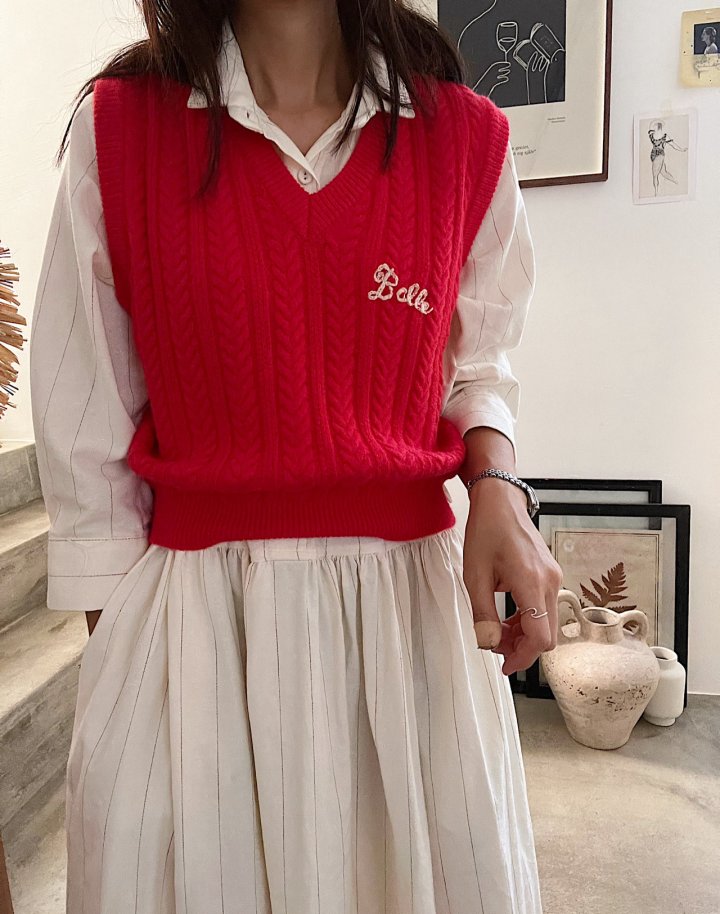 Lagrass - Korean Women Fashion - #restrostyle - Noir Vest - 5