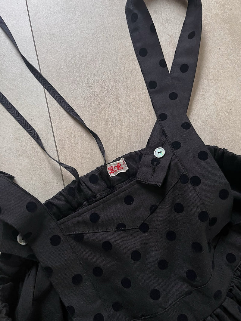 Lagrass - Korean Women Fashion - #restrostyle - Duel Dot One-piece - 12