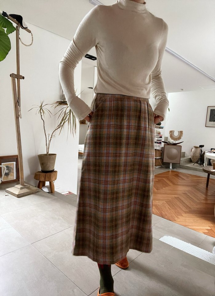 Lagrass - Korean Women Fashion - #romanticstyle - Rye Check Skirt - 8
