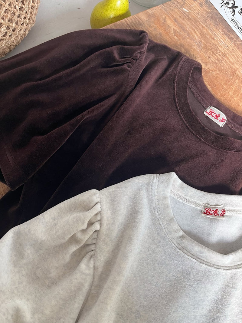 Lagrass - Korean Women Fashion - #thatsdarling - Velour Tee - 12